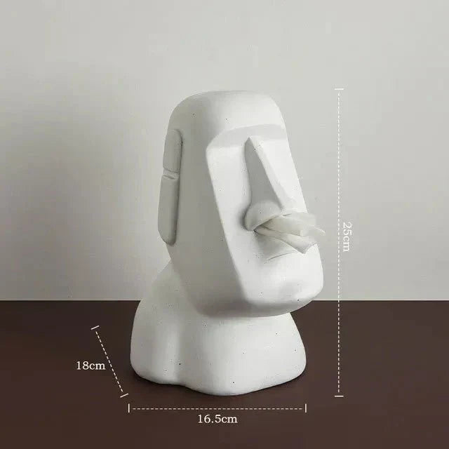 Vævsboks i design inspireret af påskeøstatuer