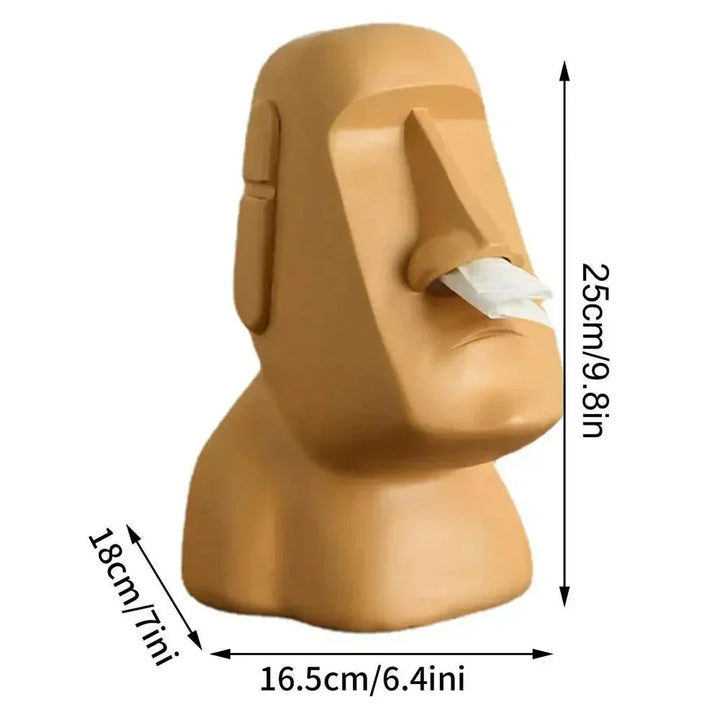 Vævsboks i design inspireret af påskeøstatuer