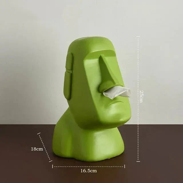 Vævsboks i design inspireret af påskeøstatuer