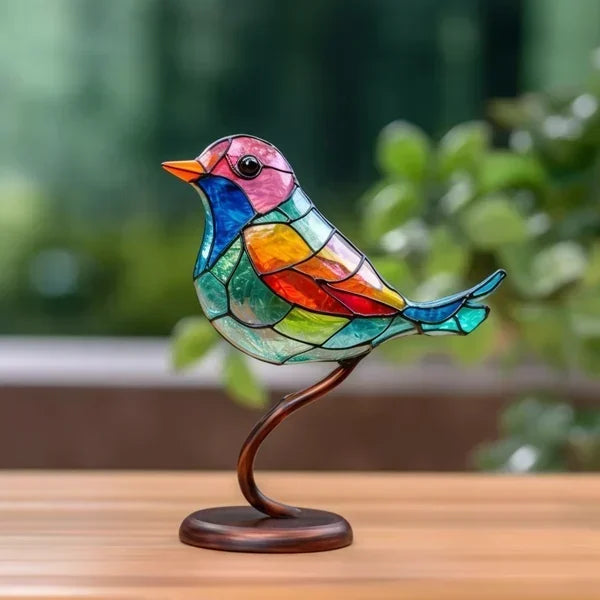 VitraGlow Håndlavet farvet Borddekoration | Kunstnerisk Luksus Ornament