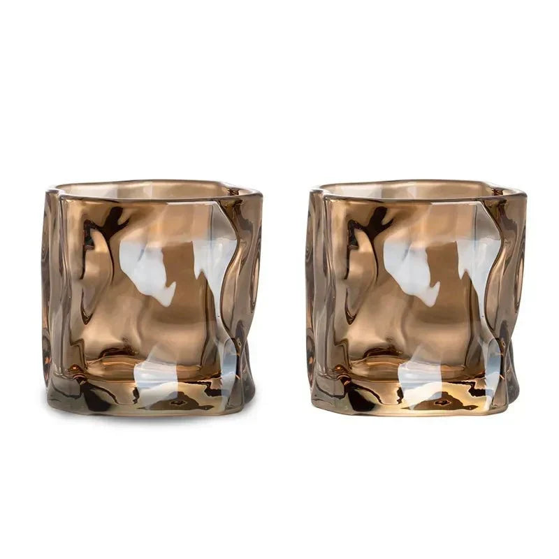 Elegant Glacier Ripple Whisky Glas