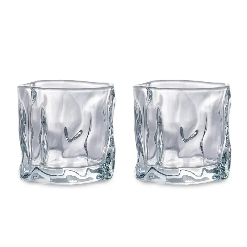 Elegant Glacier Ripple Whisky Glas