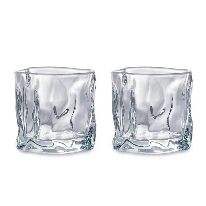 Elegant Glacier Ripple Whisky Glas