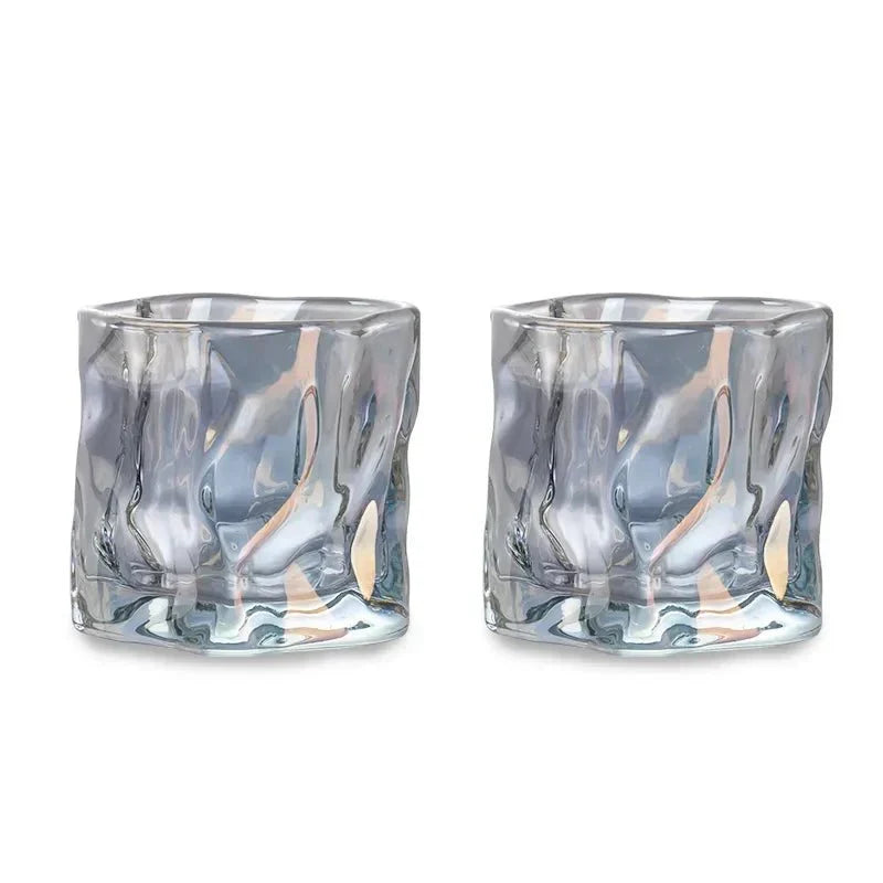 Elegant Glacier Ripple Whisky Glas