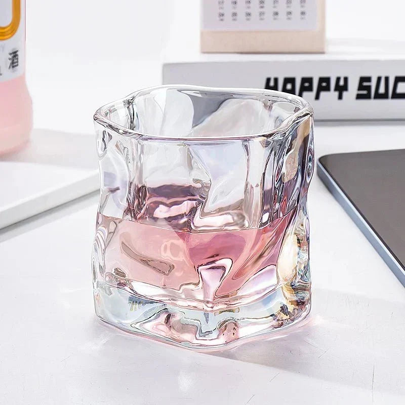 Elegant Glacier Ripple Whisky Glas