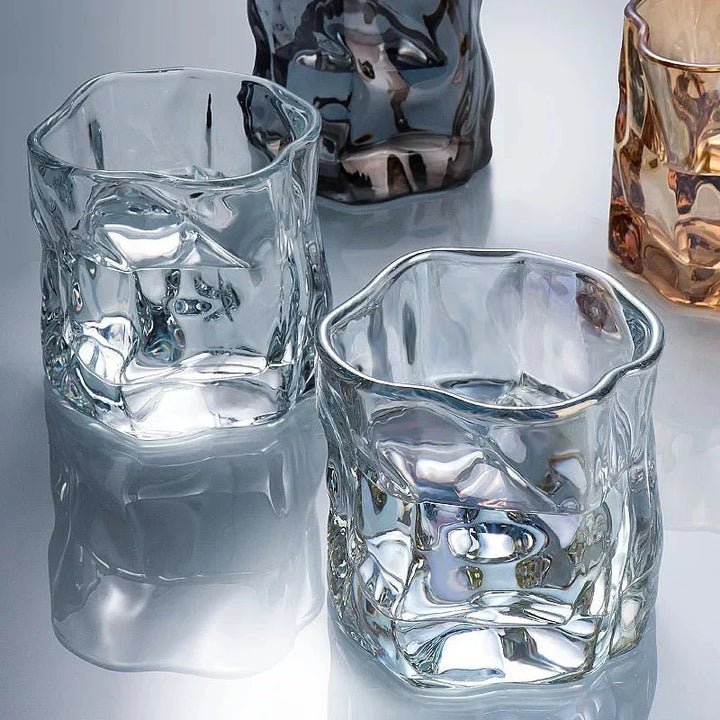 Elegant Glacier Ripple Whisky Glas
