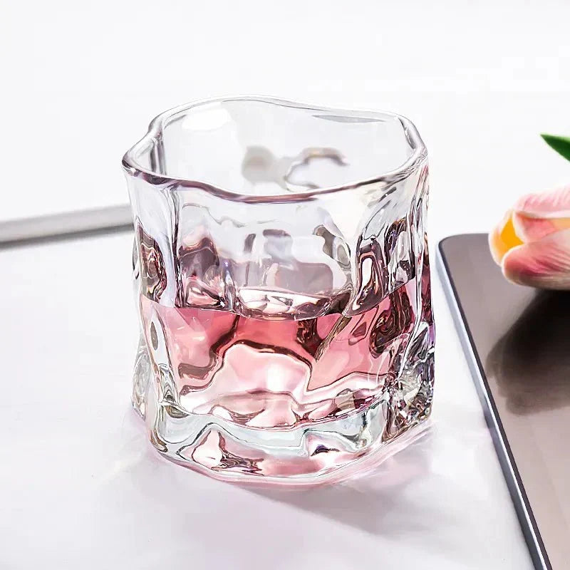 Elegant Glacier Ripple Whisky Glas