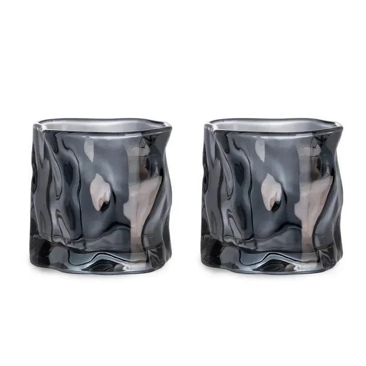 Elegant Glacier Ripple Whisky Glas