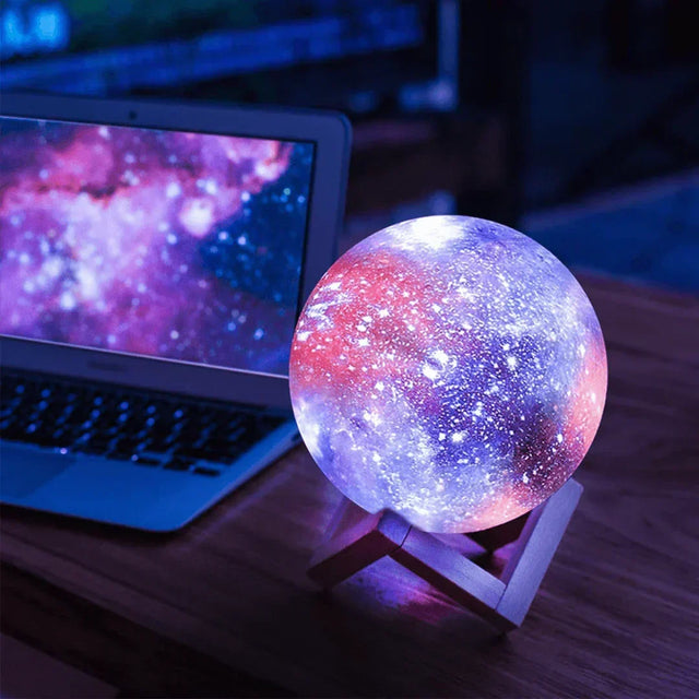 SterrenGlans Galaxy Lampe – LED Nattelys med Touch Kontrol |