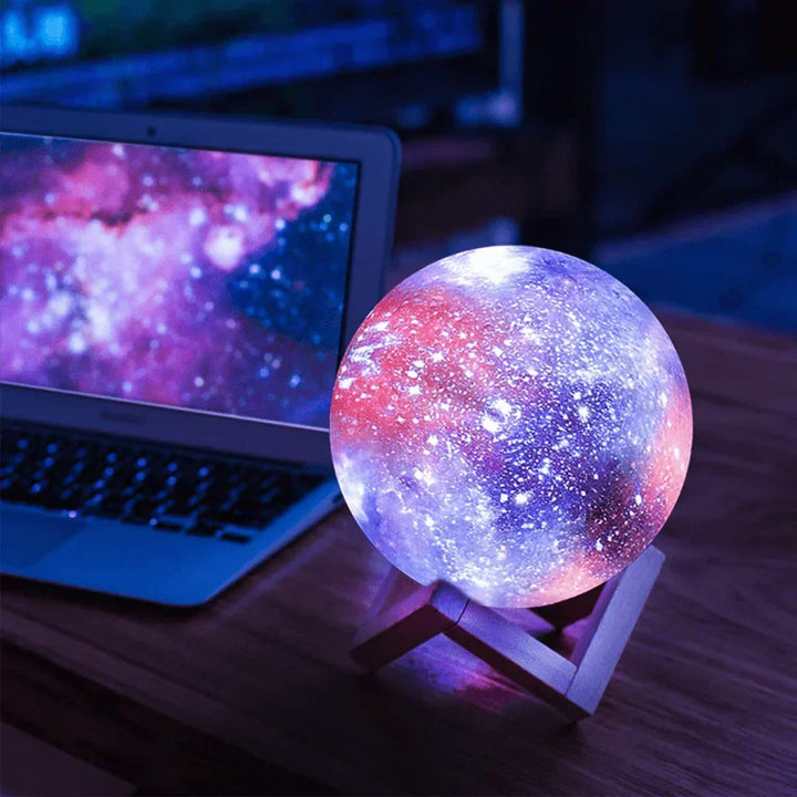 SterrenGlans Galaxy Lampe – LED Nattelys med Touch Kontrol |