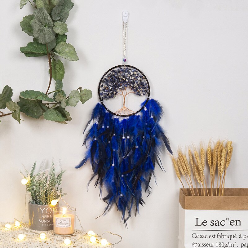 Lapis Lazuli Livets Træ Drømmefanger