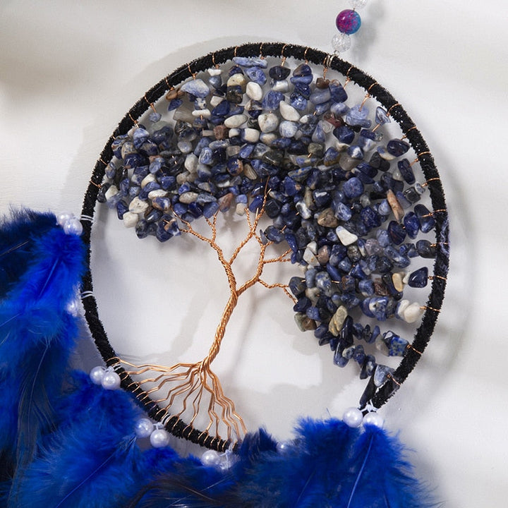 Lapis Lazuli Livets Træ Drømmefanger