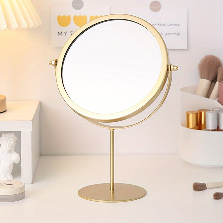 VintageGlow – Justerbart Makeup Spejl med Jernramme