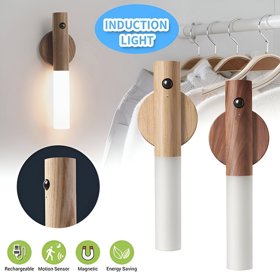 Genopladelig bevægelsessensor magnetisk LED natlampe