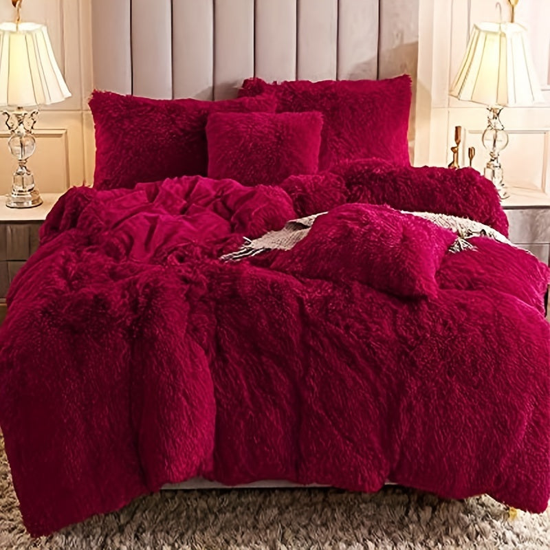 Ultra Blød Plush Duvet Cover Sæt med Lynlås - Luksus &amp; Komfort