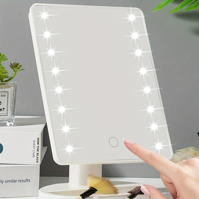 GlowPerfect - Bærbar Makeup Spejl med 16 LED&