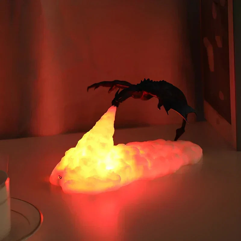 LED Flamme Effekt Drage Nattelys