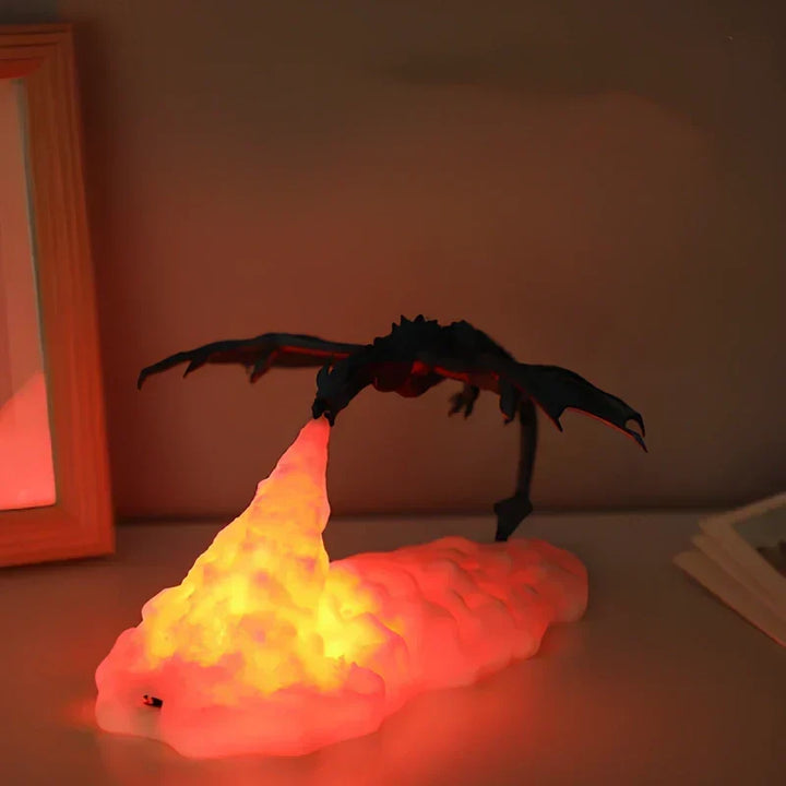 LED Flamme Effekt Drage Nattelys