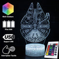 3D Lampe Star Wars Millennium Falcon