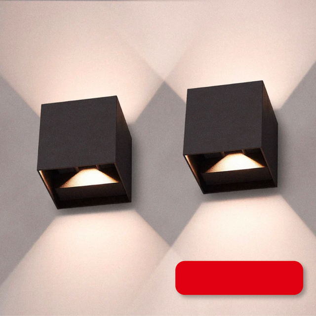 LED Cube Væglamper | 1+1 Gratis