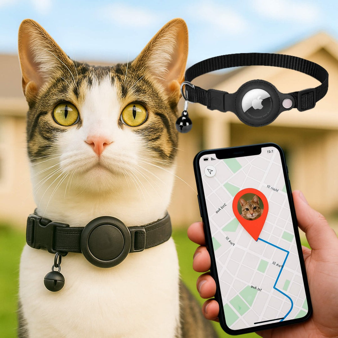 FELITRACK – GPS Tracker Halsbånd til Kat med Reflekterende Design