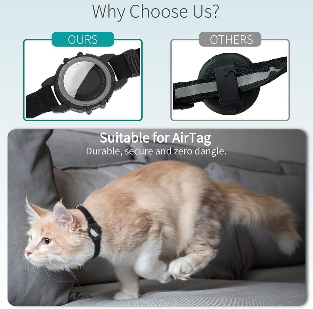 FELITRACK – GPS Tracker Halsbånd til Kat med Reflekterende Design