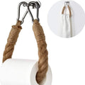 Vægmonteret toiletpapirholder i reb