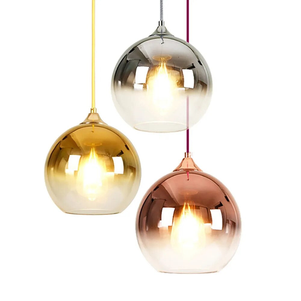Glas Kobber Finish Loftlys