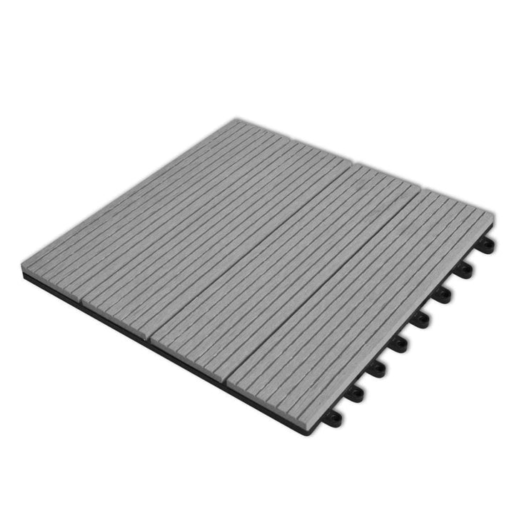 WPC fliser 30x30cm 11stk 1m2 grå