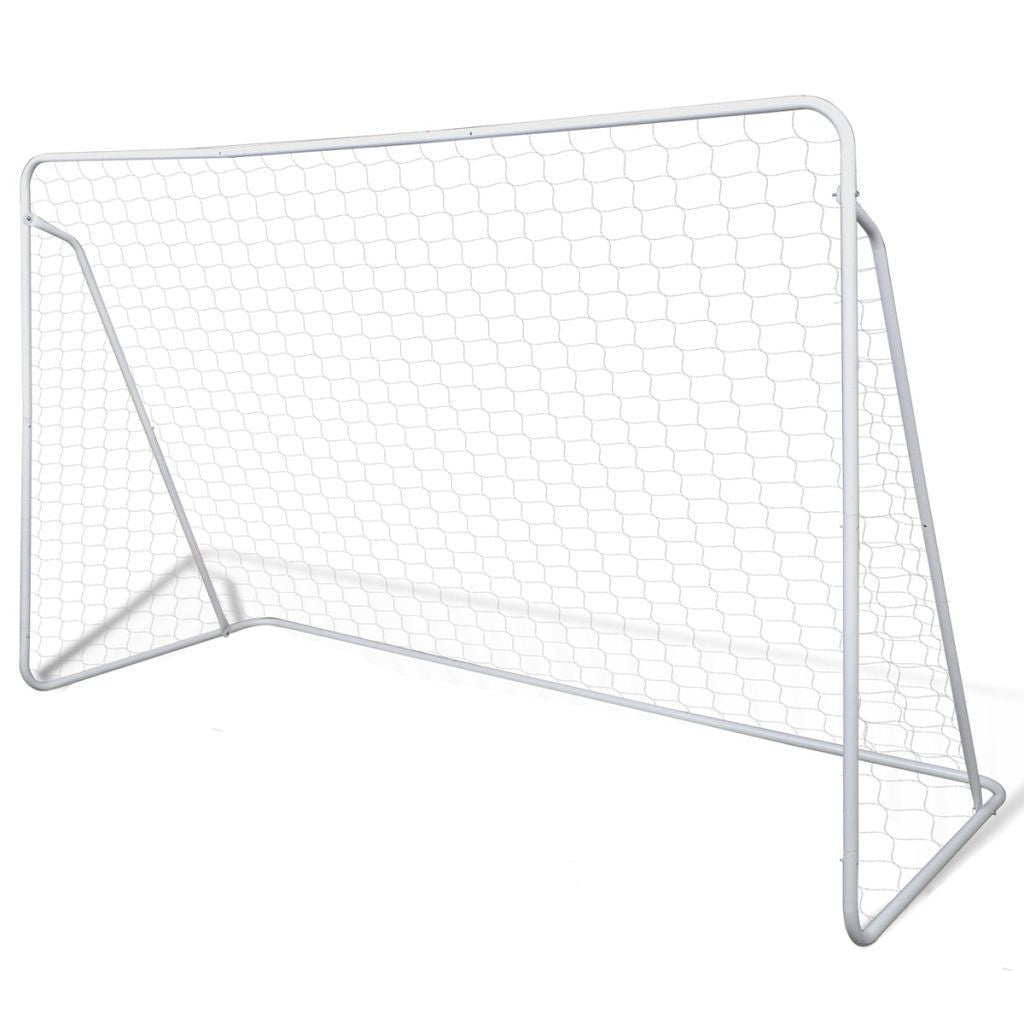 Stål Fodboldmål Sæt - 240 x 90 x 150 cm