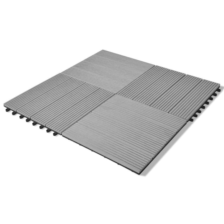WPC fliser 30x30cm 11stk 1m2 grå