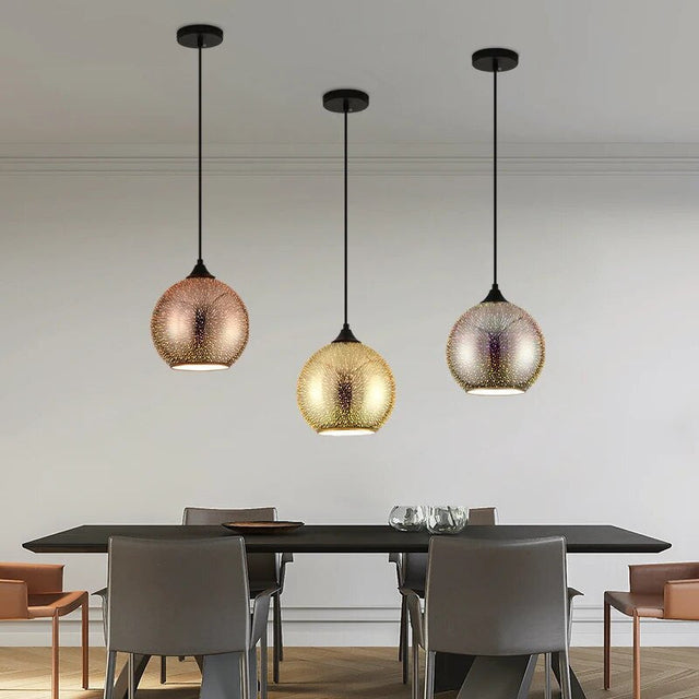 Perforeret Glas Loftlampe