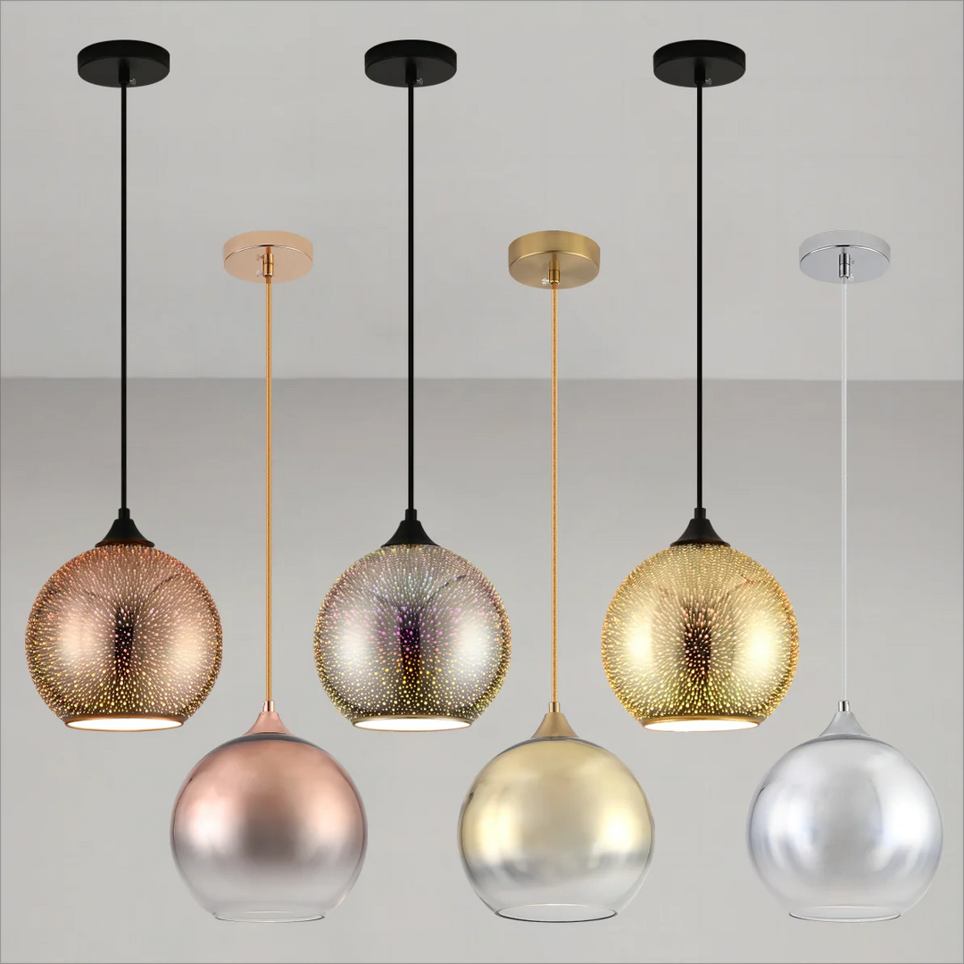 Perforeret Glas Loftlampe