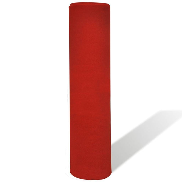 Ekstra tung rød tæppe 1 x 5 m - 400 g/m2