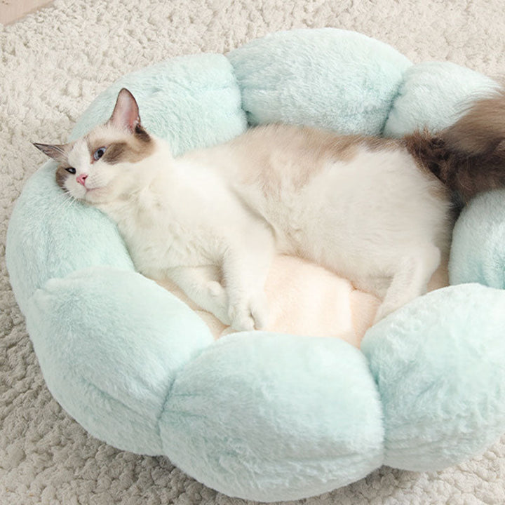 Deep Sleep Blomst Formet Katte Seng