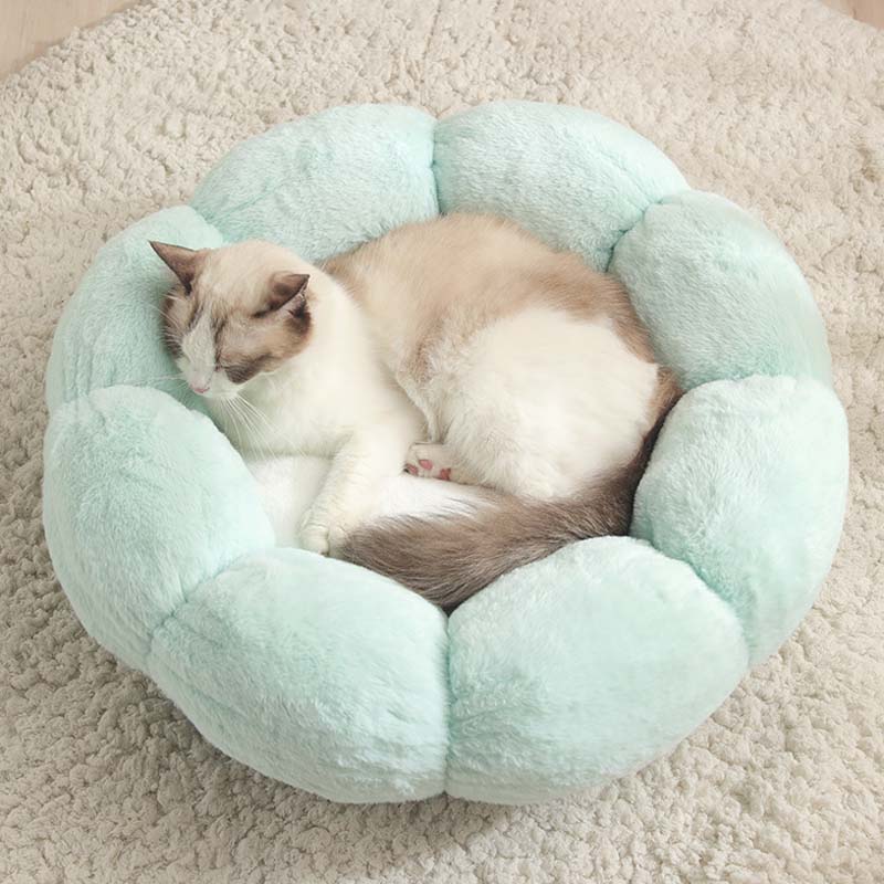 Deep Sleep Blomst Formet Katte Seng