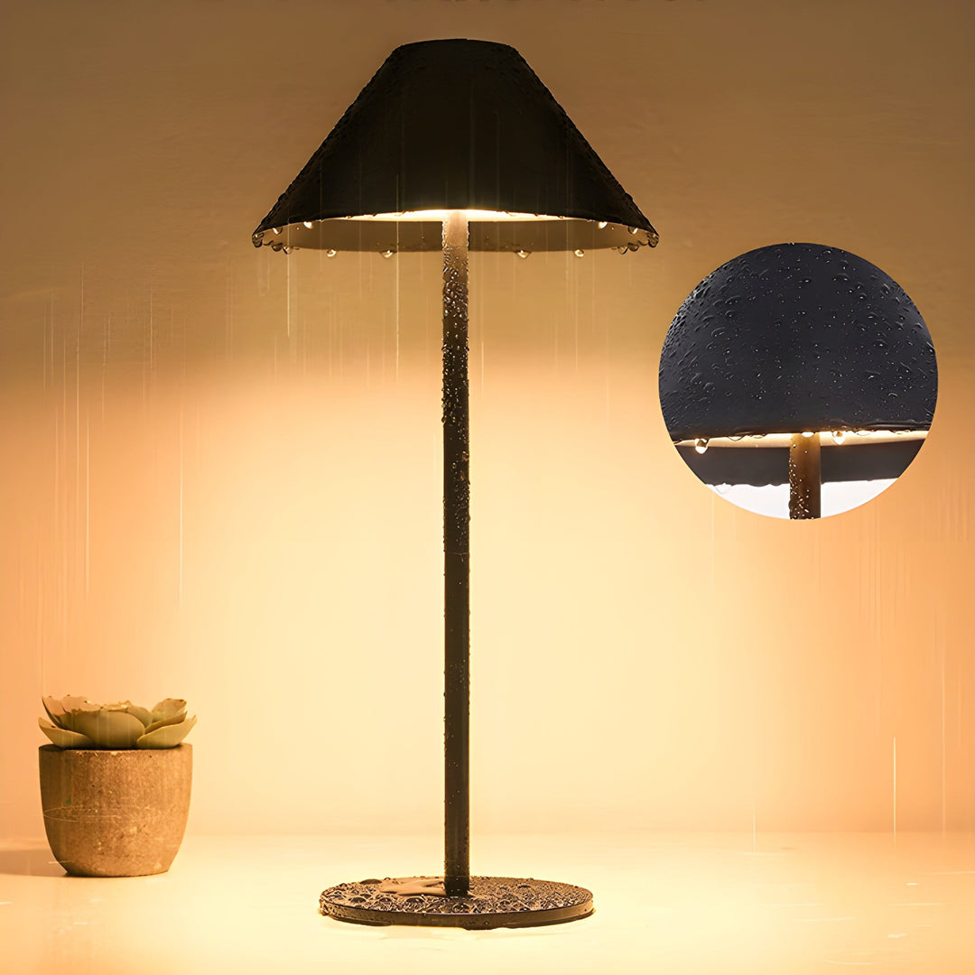 Minimalistisk dæmpbar Touch bordlampe - vandtæt og genopladelig lysfarve