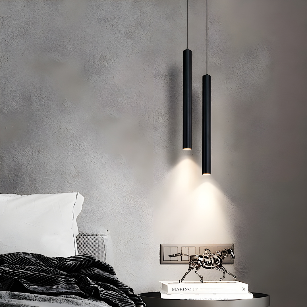 Moderne nordisk dobbelt-hoved LED pendellampe