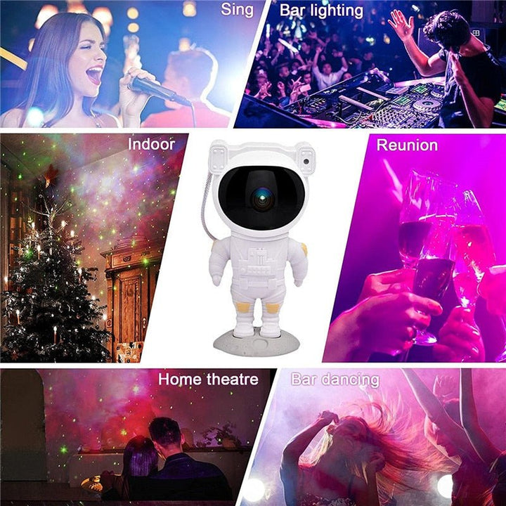 Galaxy Star Projector Natlys - Astronaut Tema Værd dekoration, Stjernehimmel Lampe til Soveværelsesdekoration og Unik Gaveidé