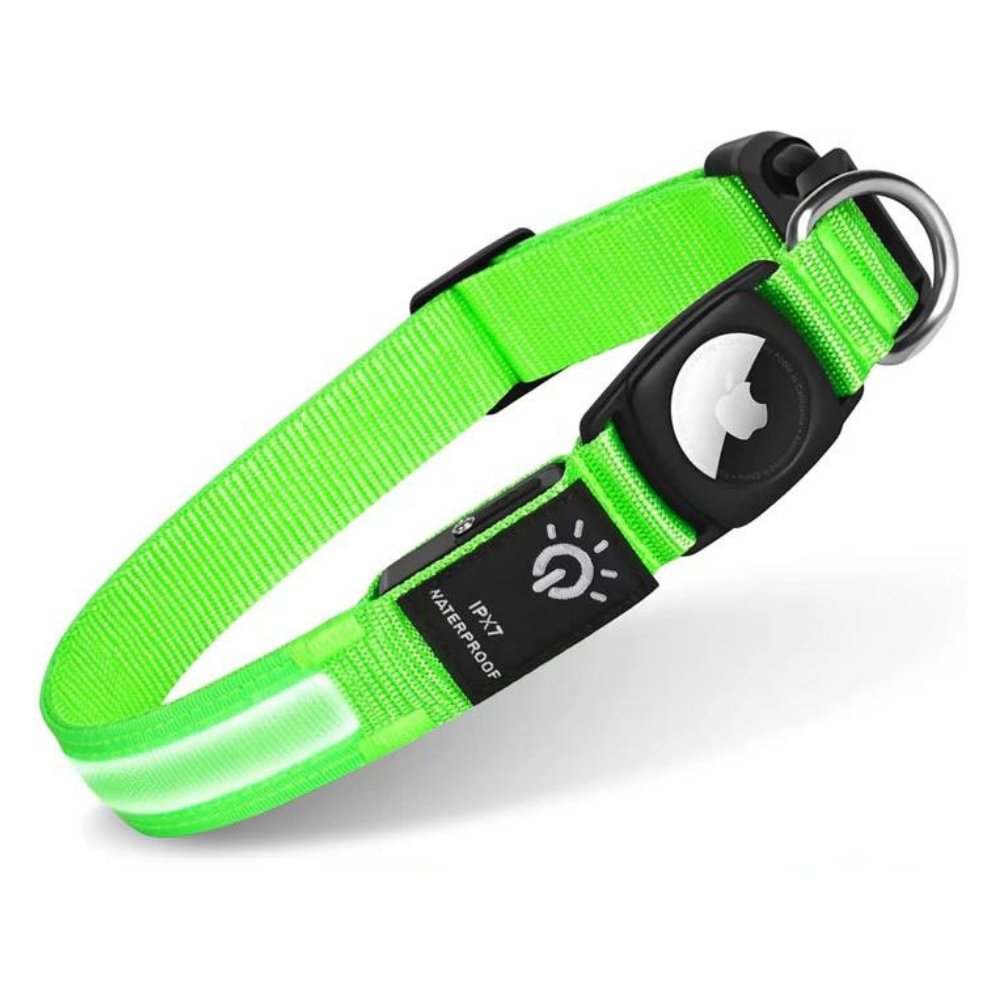 GlowGuard • AirTag Hundehalsbånd
