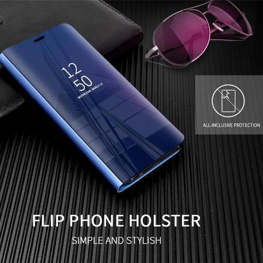 3 i 1 Spejl Flip Cover til Samsung Telefoner