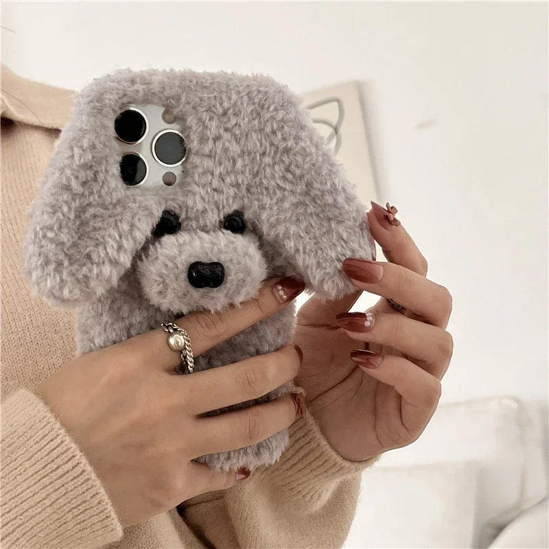 Sød Hund Fluffy Snuggly iPhone Cover