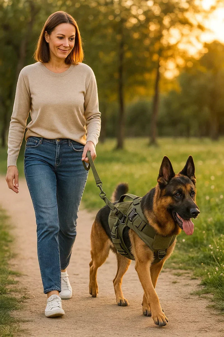 Guardian K9 – Justerbart Hundetræningssele med Kontrolhåndtag