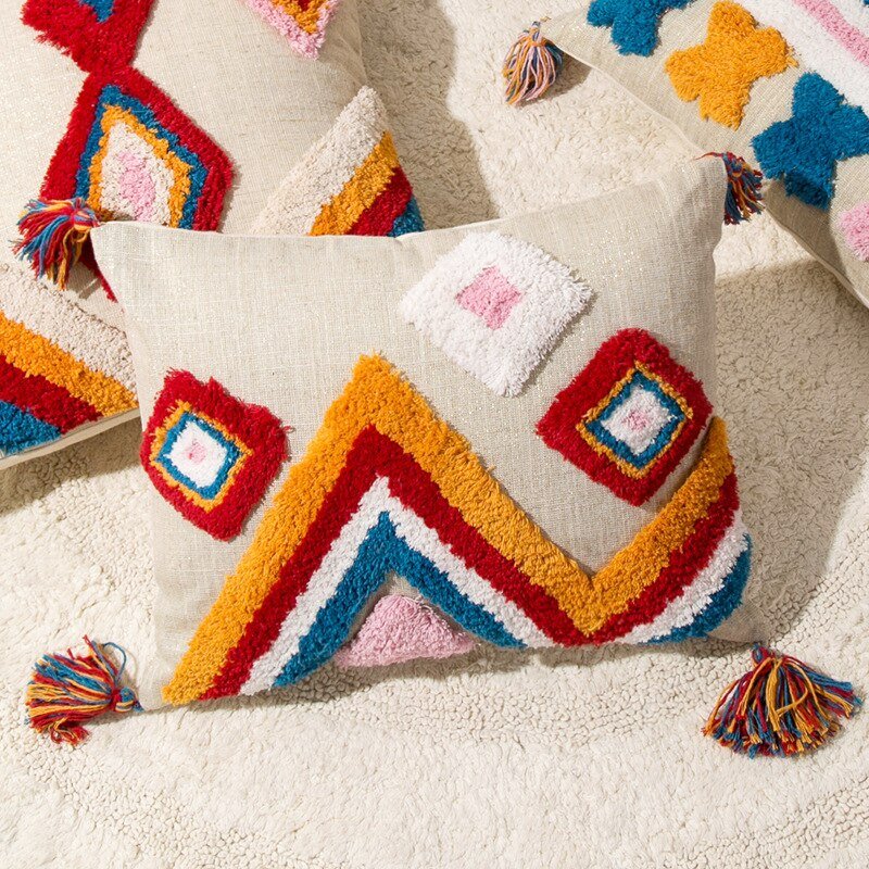 Håndlavet Marokkansk Boho Stil Pude Cover