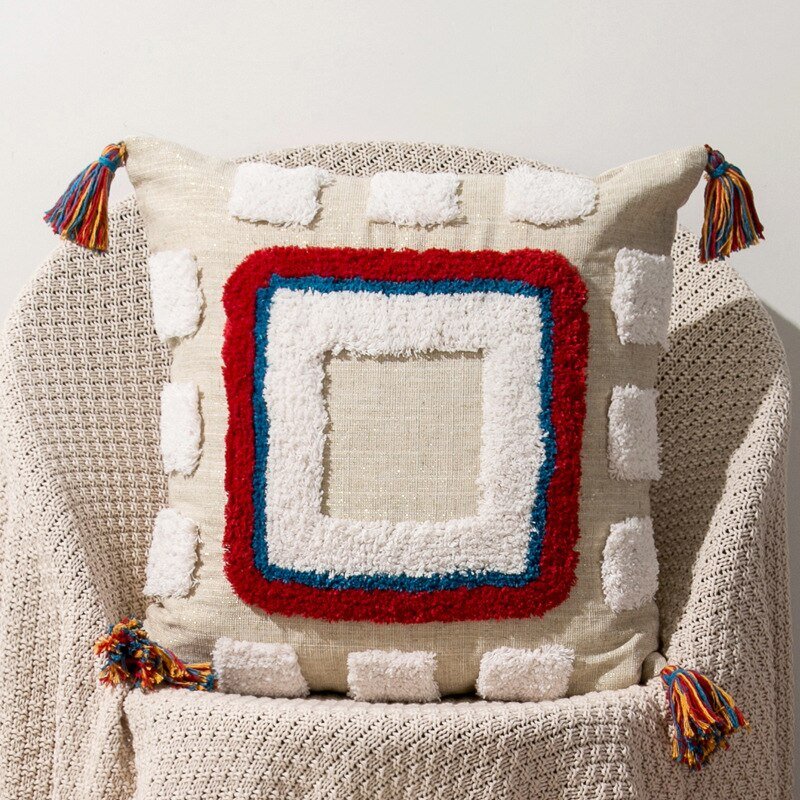 Håndlavet Marokkansk Boho Stil Pude Cover