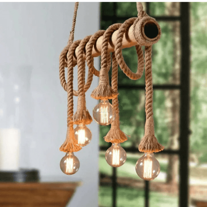 Vintage Hamp Sejl Pendant Lys