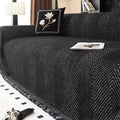 Sofa Betræk Herringbone Mønster Beskyttende Design
