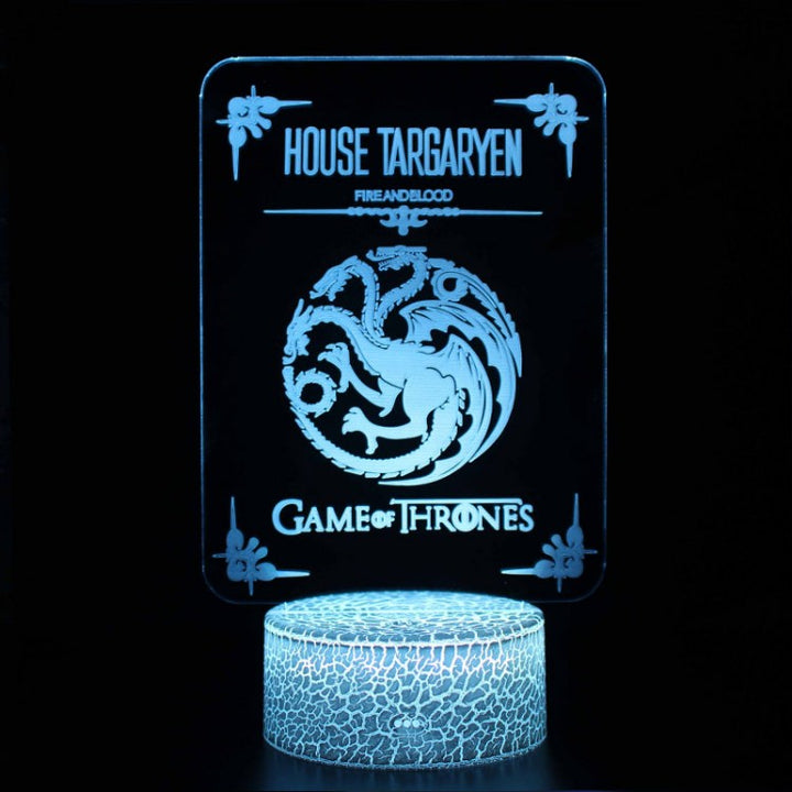 3D Lampe Game Of Thrones Hus Targaryen