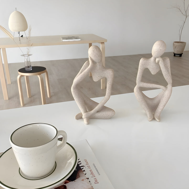 Abstrakt Tænker Skulptur Hjem Deko