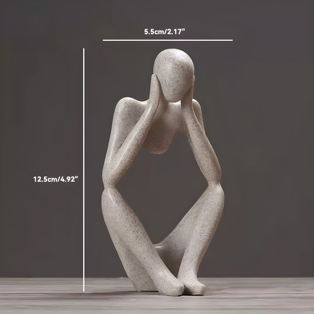 Abstrakt Tænker Skulptur Hjem Deko